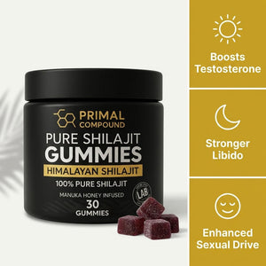 Pure Shilajit Gummies — Testosterone & Libido Booster